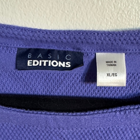 Basic Editions Purple Top - Picture 2 of 4